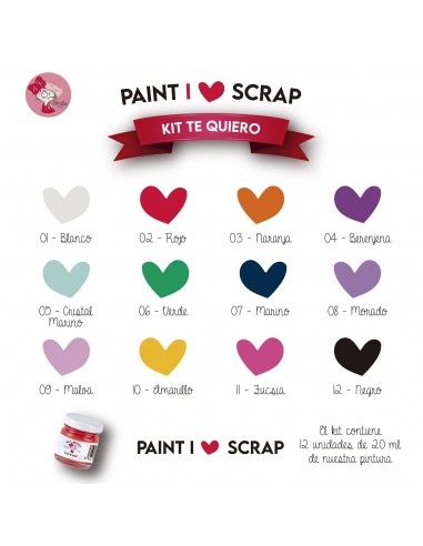 Kit Te Quiero - I Love Scrap