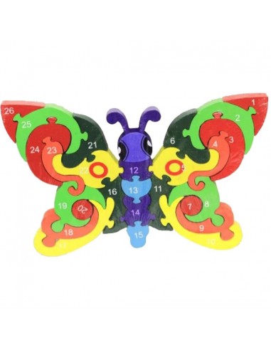 Puzzle mariposa 25x15,5cm