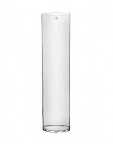 Florero de cristal en tubo