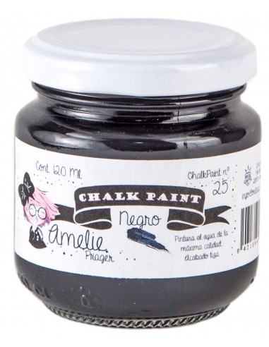 Amelie Chalk Paint 25 negro 120ml