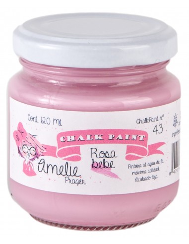 Amelie Chalk Paint 43 Rosa bebe 120ml