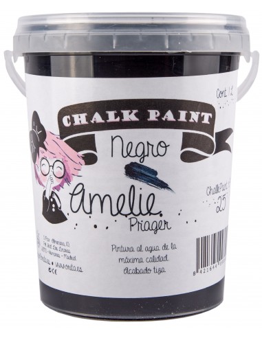 Amelie Chalk Paint 25 negro 1L