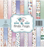 KIT DE PAPEL SCRAPBOOKING PARIS (SET 12 PAPELES)