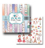 KIT DE PAPEL SCRAPBOOKING PARIS (SET 12 PAPELES)