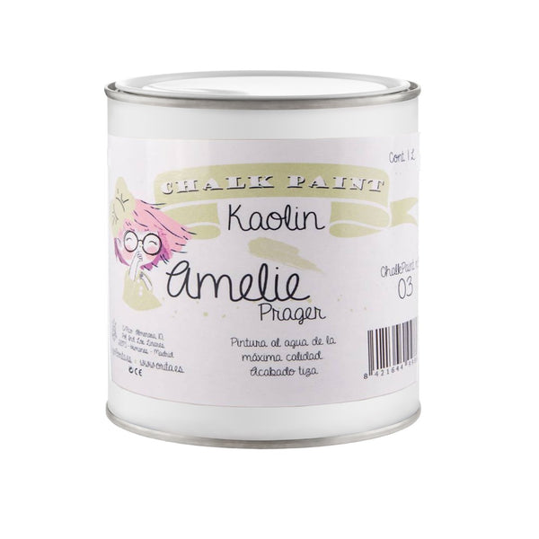 500ml Pintura Tiza Chalk Paint 03 Kaolin Amelie Prager