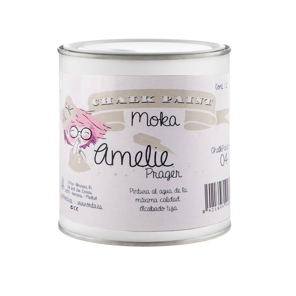 500ml Pintura Tiza Chalk Paint 04 Moka Amelie Prager