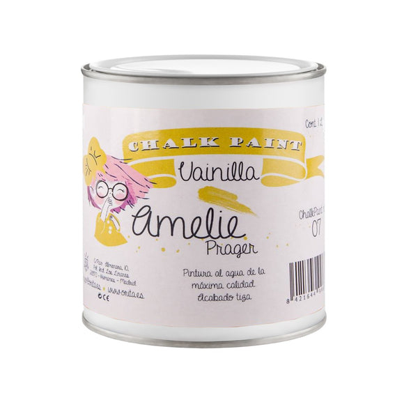 500ml Pintura Tiza Chalk Paint 07 Vainilla Amelie Prager