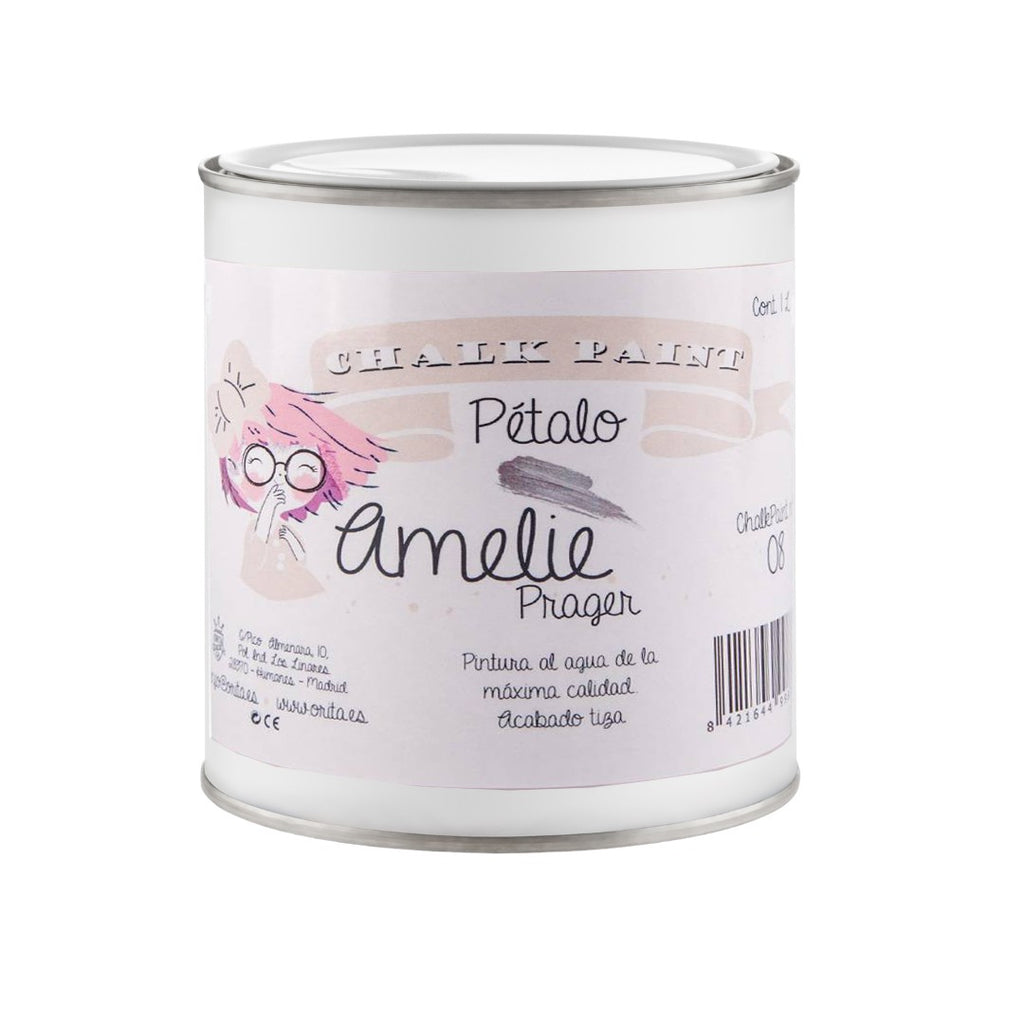 500ml Pintura Tiza Chalk Paint 08 Pétalo Amelie Prager