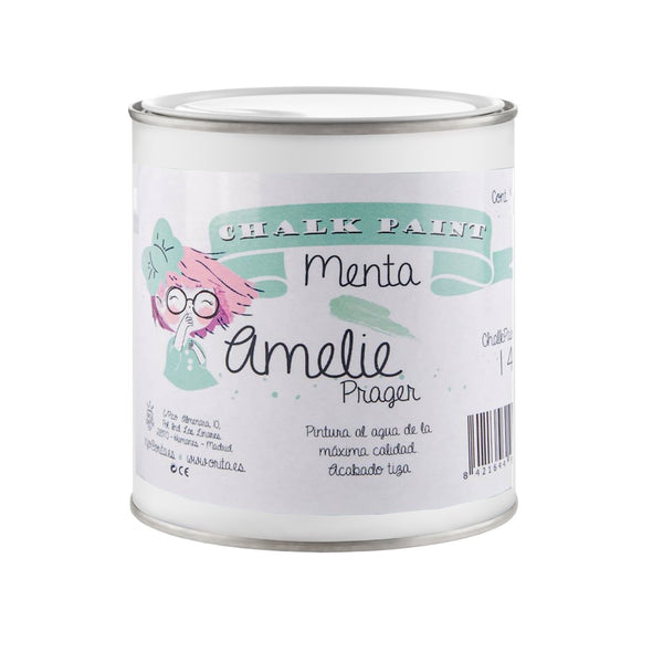 500ml Pintura Tiza Chalk Paint 14 Menta Amelie Prager