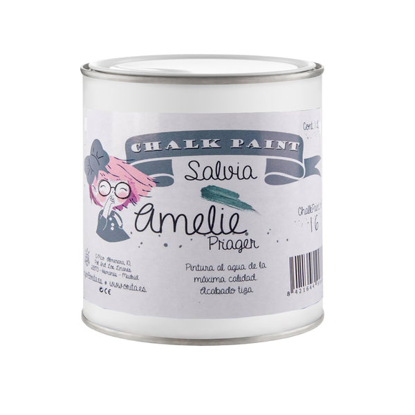 500ml Pintura Tiza Chalk Paint 16 Salvia Amelie Prager