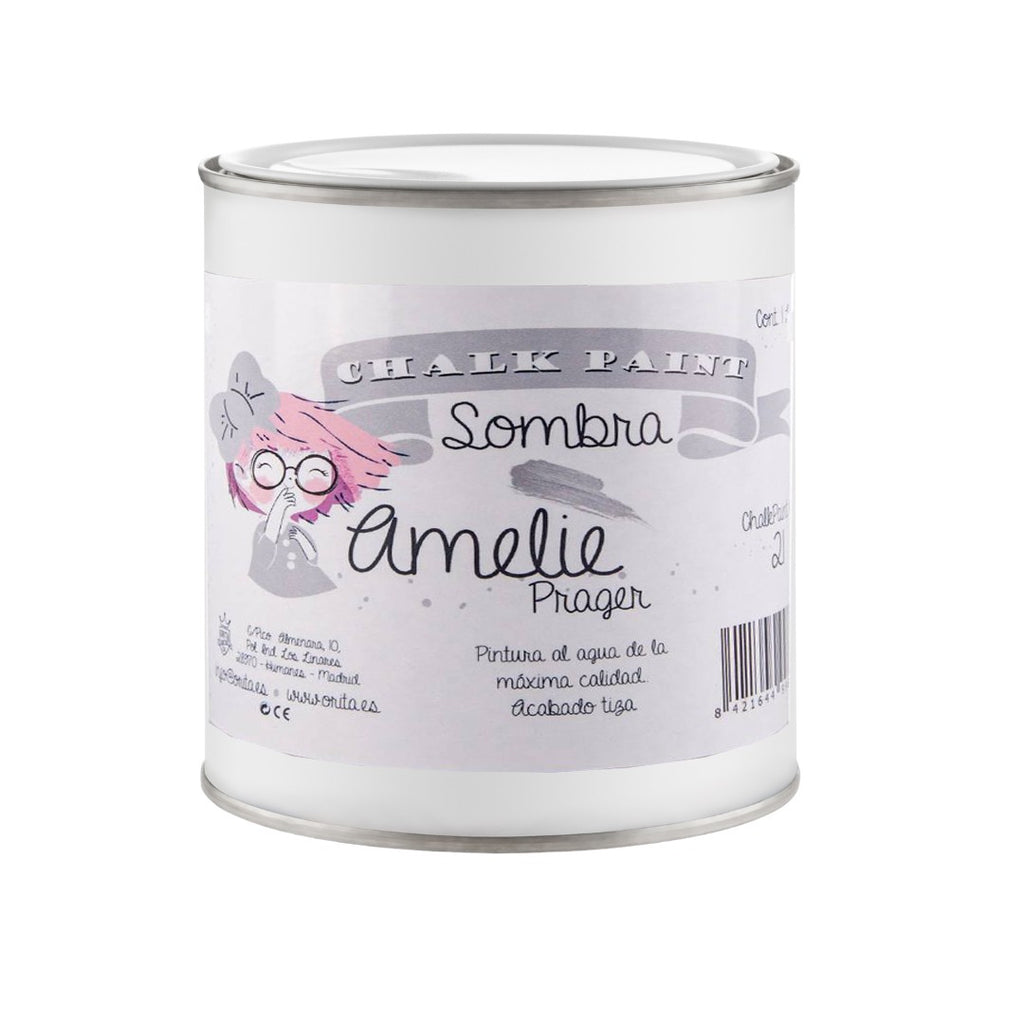 500ml Pintura Tiza Chalk Paint 21 Sombra Amelie Prager