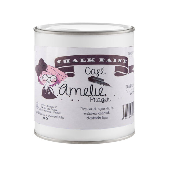 500ml Pintura Tiza Chalk Paint 24 Café Amelie Prager