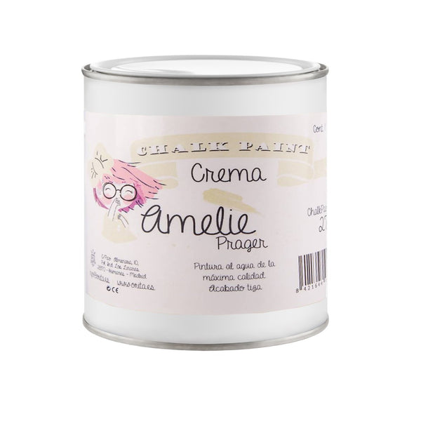 500ml Pintura Tiza Chalk Paint 27 Crema Amelie Prager