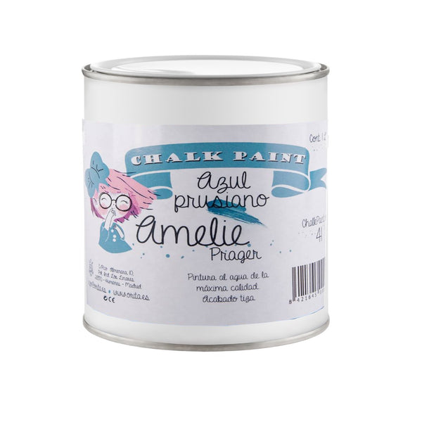 500ml Pintura Tiza Chalk Paint 41 Prusiano Amelie Prager