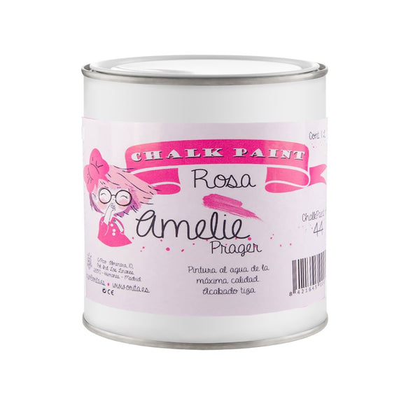 500ml Pintura Tiza Chalk Paint 44 rosa Amelie Prager