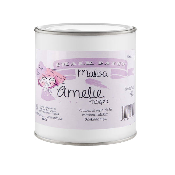 500ml Pintura Tiza Chalk Paint 46 Malva Amelie Prager