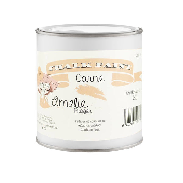 500ml Pintura Tiza Chalk Paint 60 Carne Amelie Prager