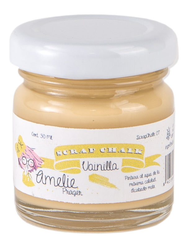 30ml Pintura Tiza Chalk Paint 07 Vainilla Amelie Prager