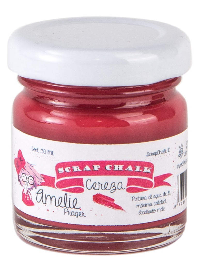 30ml Pintura Tiza Chalk Paint 10 Cereza Amelie Prager