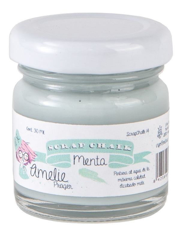 30ml Pintura Tiza Chalk Paint 14 Menta Amelie Prager