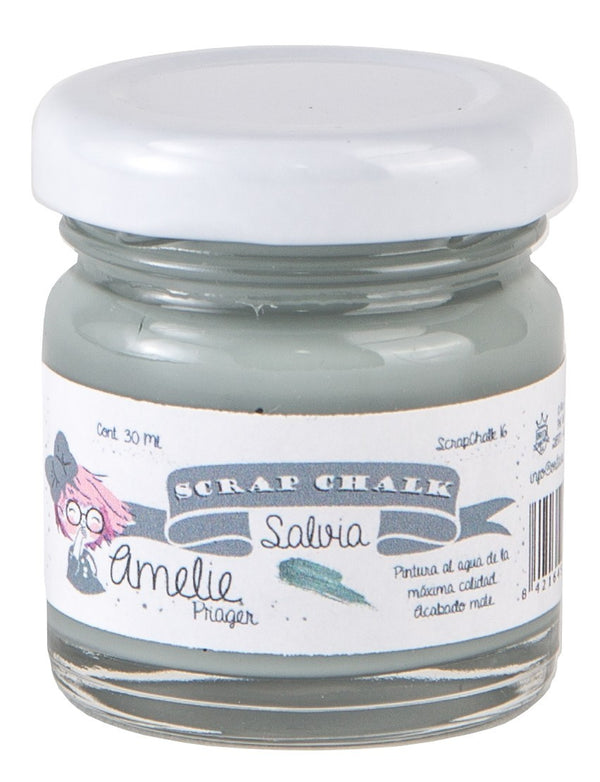 30ml Pintura Tiza Chalk Paint 16 Salvia Amelie Prager