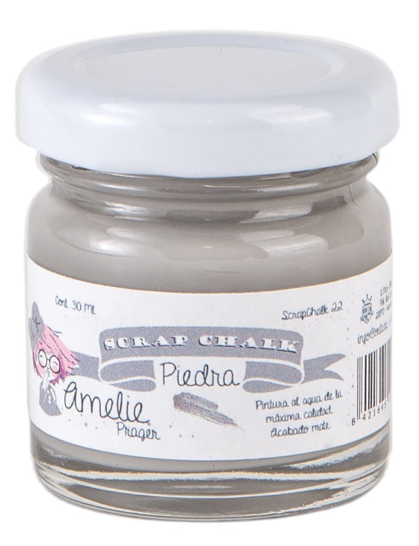 30ml Pintura Tiza Chalk Paint 22 Piedra Amelie Prager