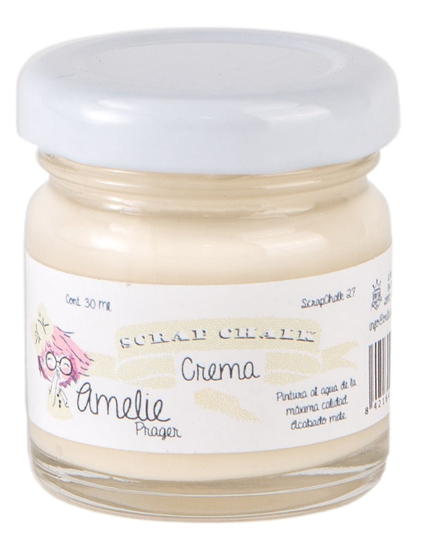 30ml Pintura Tiza Chalk Paint 27 Crema Amelie Prager