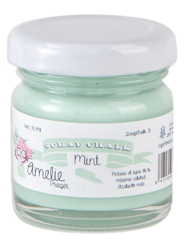 30ml Pintura Tiza Chalk Paint 31 Mint Amelie Prager