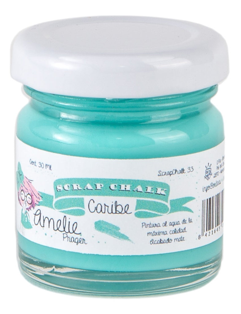 30ml Pintura Tiza Chalk Paint 33 Caribe Amelie Prager