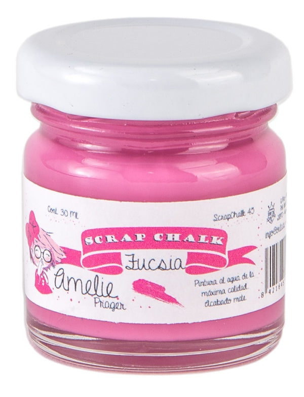 30ml Pintura Tiza Chalk Paint 45 Fucsia Amelie Prager