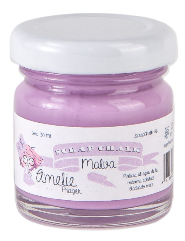 30ml Pintura Tiza Chalk Paint 46 Malva Amelie Prager