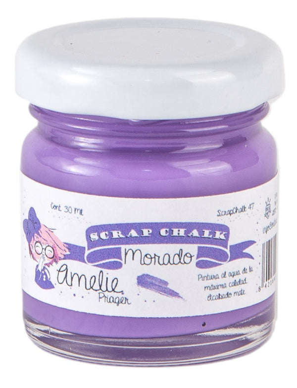 30ml Pintura Tiza Chalk Paint 47 Morado Amelie Prager