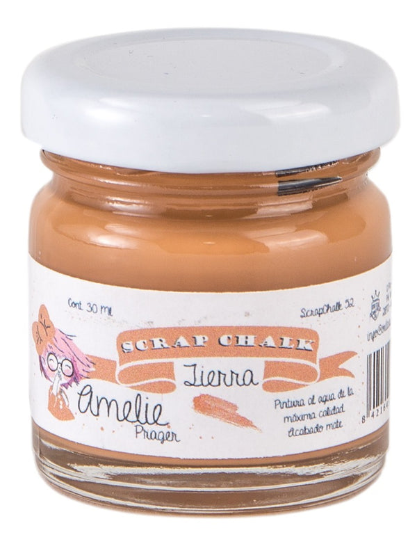 30ml Pintura Tiza Chalk Paint 52 Tierra Amelie Prager