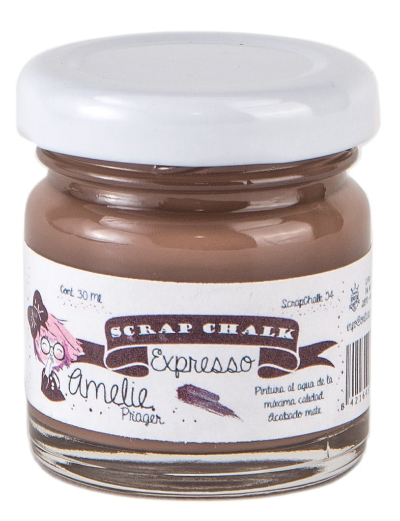 30ml Pintura Tiza Chalk Paint 54 Expresso Amelie Prager