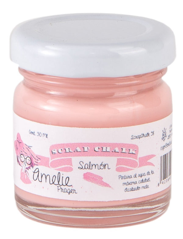 30ml Pintura Tiza Chalk Paint 58 Salmón Amelie Prager