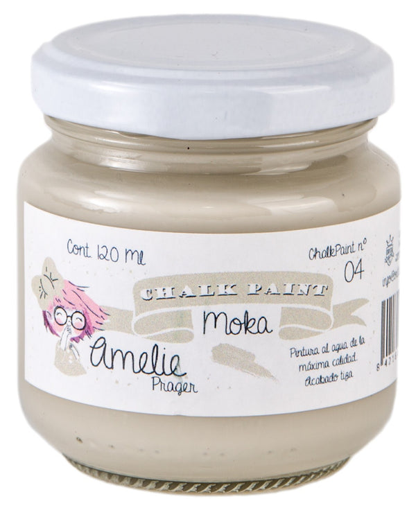 120ml Pintura Tiza Chalk Paint 04 Moka Amelie Prager