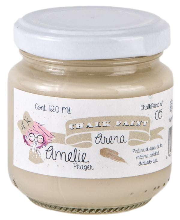 120ml Pintura Tiza Chalk Paint 05 Arena Amelie Prager