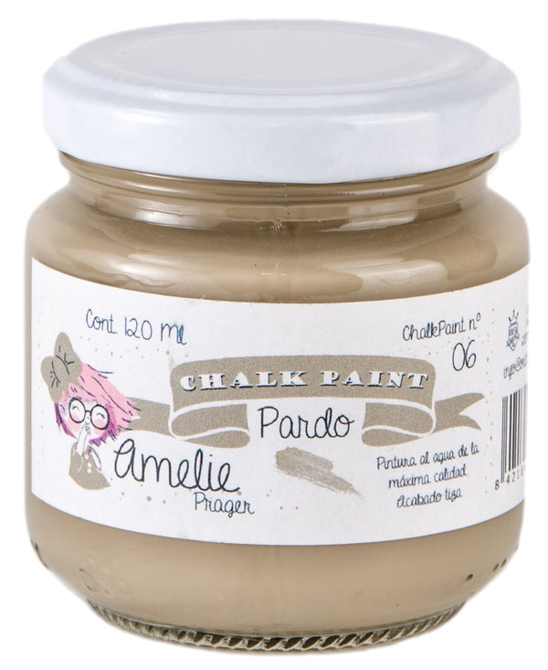 120ml Pintura Tiza Chalk Paint 06 Pardo Amelie Prager