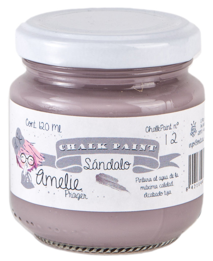 120ml Pintura Tiza Chalk Paint 12 Sándalo Amelie Prager