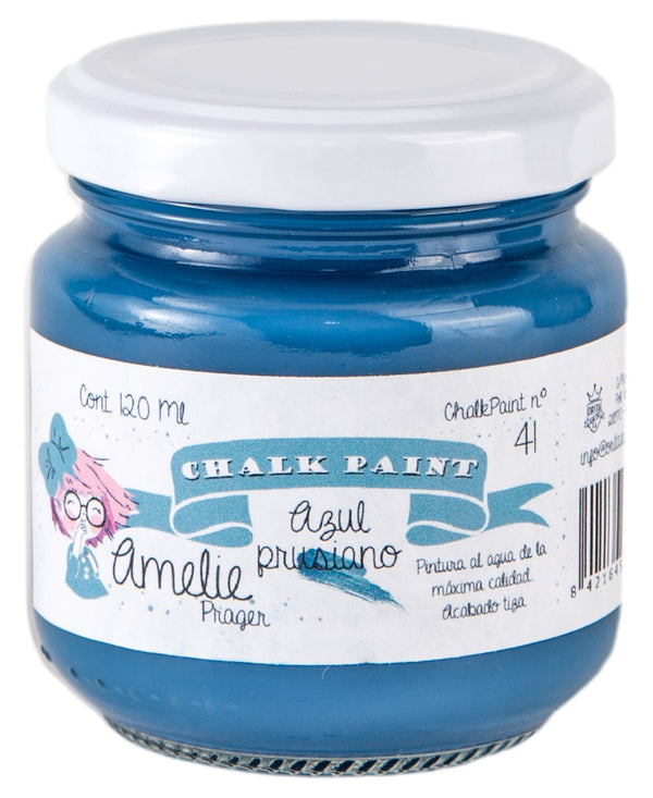 120ml Pintura Tiza Chalk Paint 41 Prusiano Amelie Prager