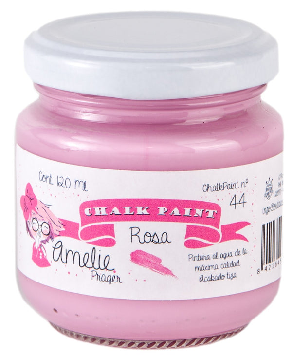 120ml Pintura Tiza Chalk Paint 44 Rosa Amelie Prager