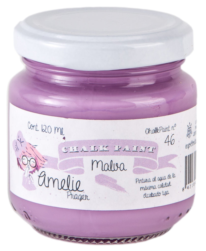 120ml Pintura Tiza Chalk Paint 46 Malva Amelie Prager