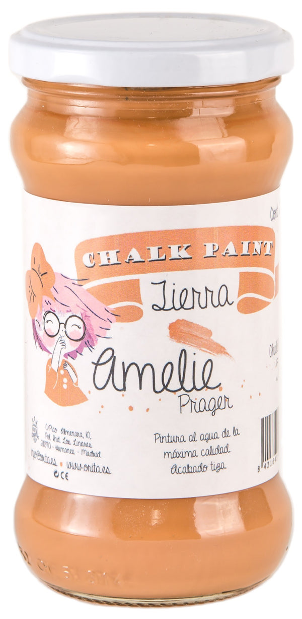 280ml Pintura Tiza Chalk Paint 52 Tierra Amelie Prager