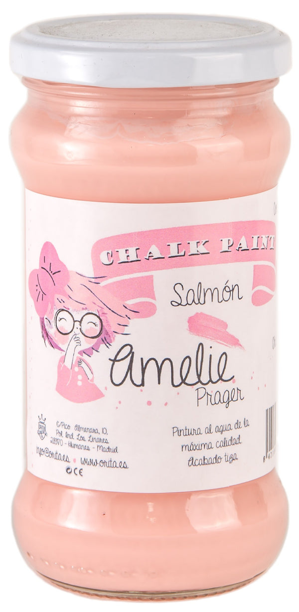 280ml Pintura Tiza Chalk Paint 58 Salmón Amelie Prager