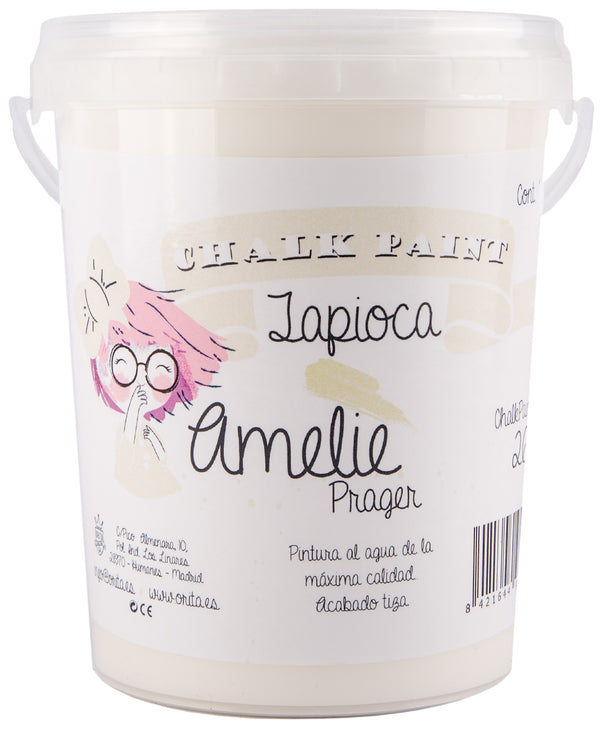 1 Litro Pintura Tiza Chalk Paint 26 Tapioca Amelie Prager