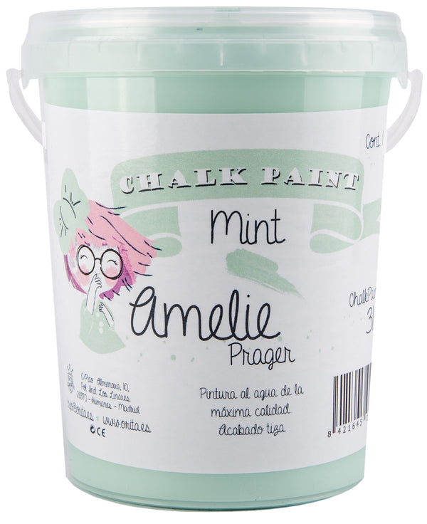 1 Litro Pintura Tiza Chalk Paint 31 Mint Amelie Prager