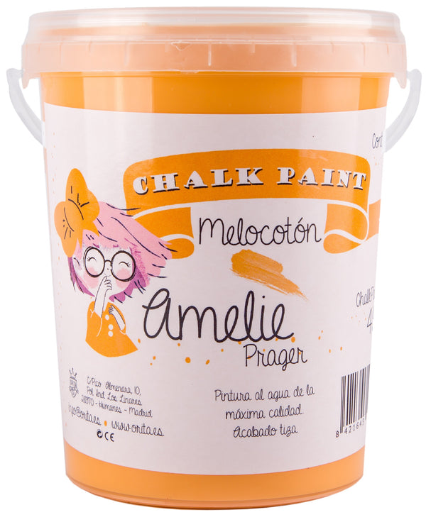 1 Litro Pintura Tiza Chalk Paint 49 Melocotón Amelie Prager