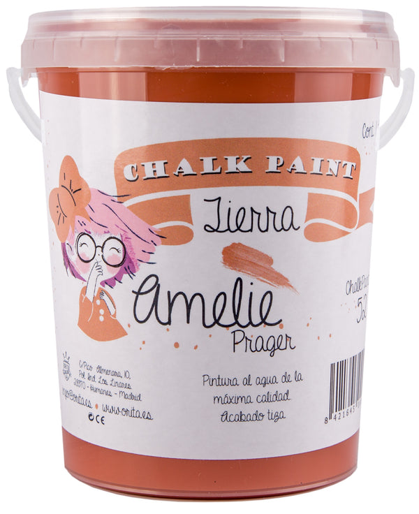 1 Litro Pintura Tiza Chalk Paint 52 Tierra Amelie Prager