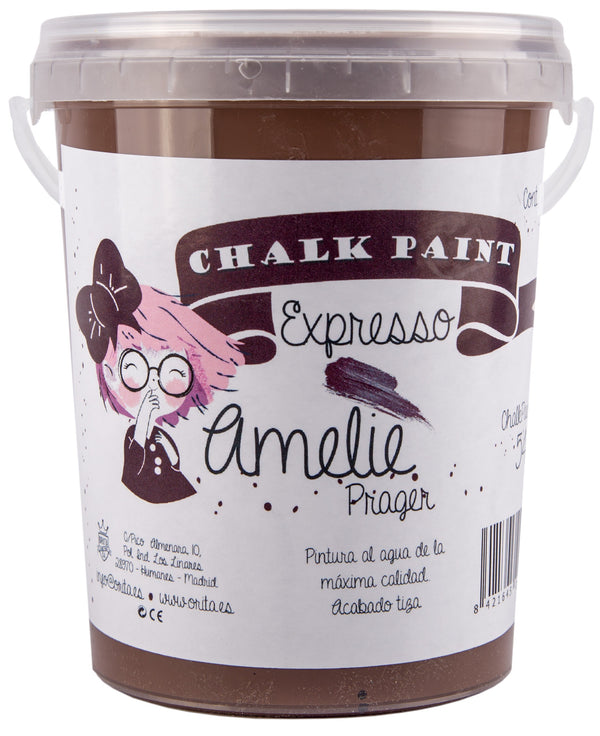 1 Litro Pintura Tiza Chalk Paint 54 Expresso Amelie Prager