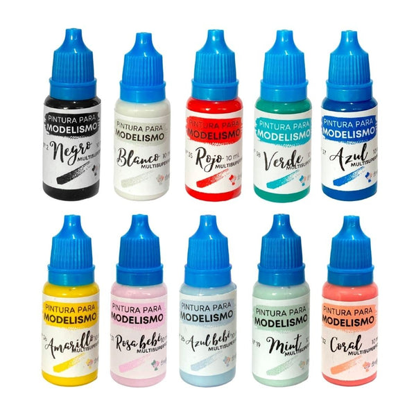 Pintura para modelismo · 10 colores 10ml